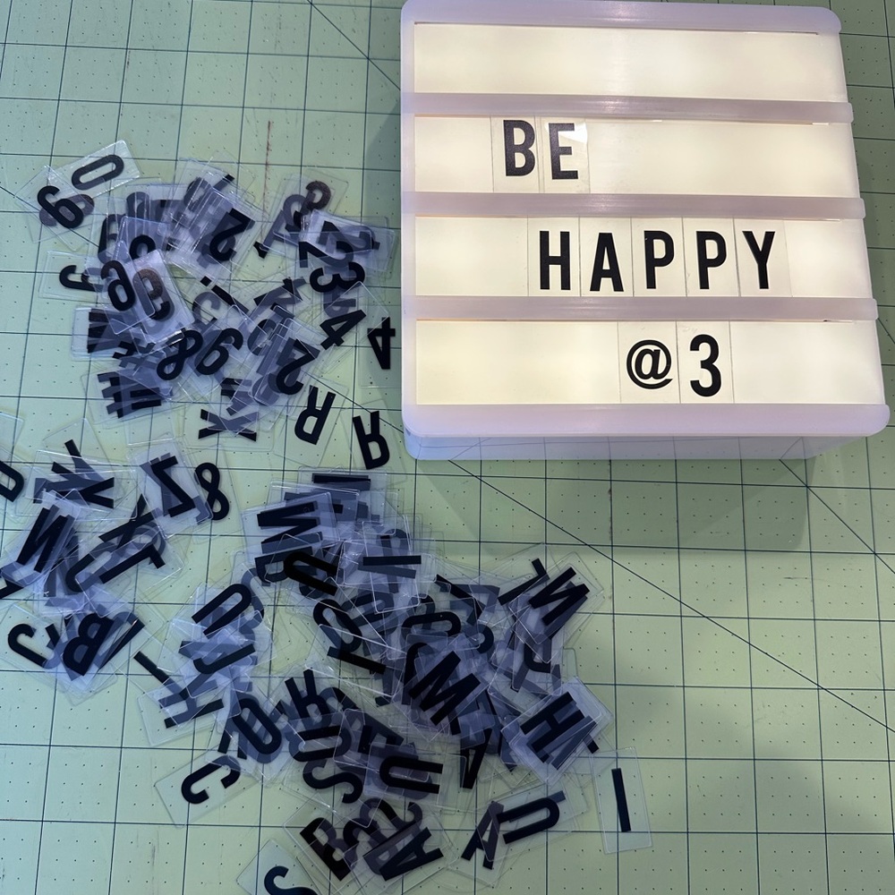 Light Box - Light Up Message Board with Black Letters